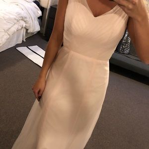 Bridesmaid dress blush pink never worn!